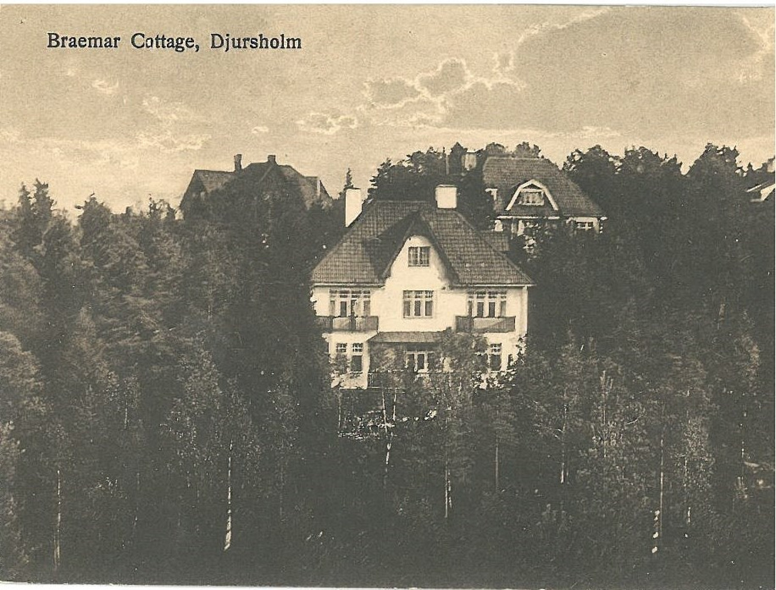 Huset på vykort från 1926 Friggavägen 24