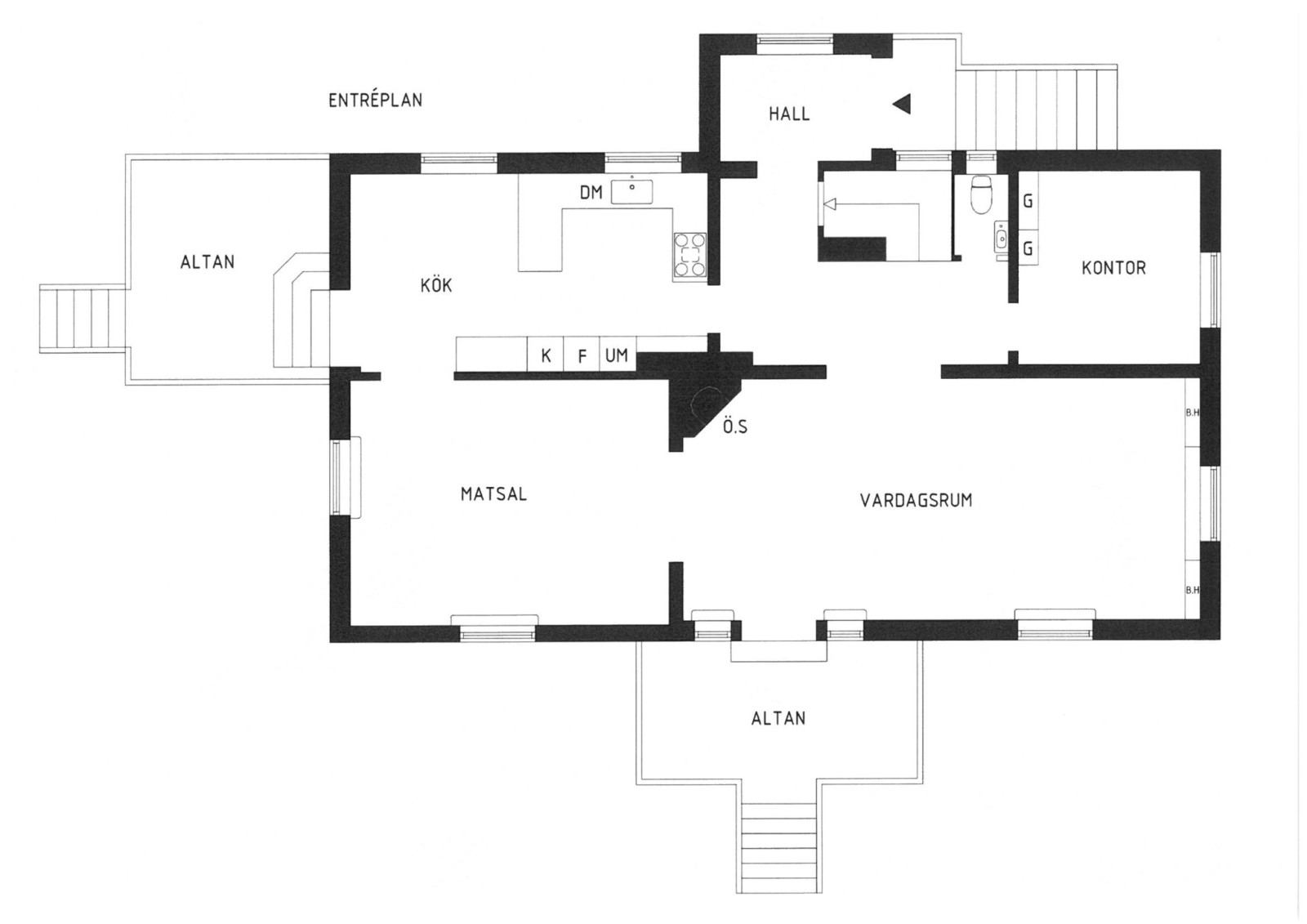 Entréplan Domarvägen 1