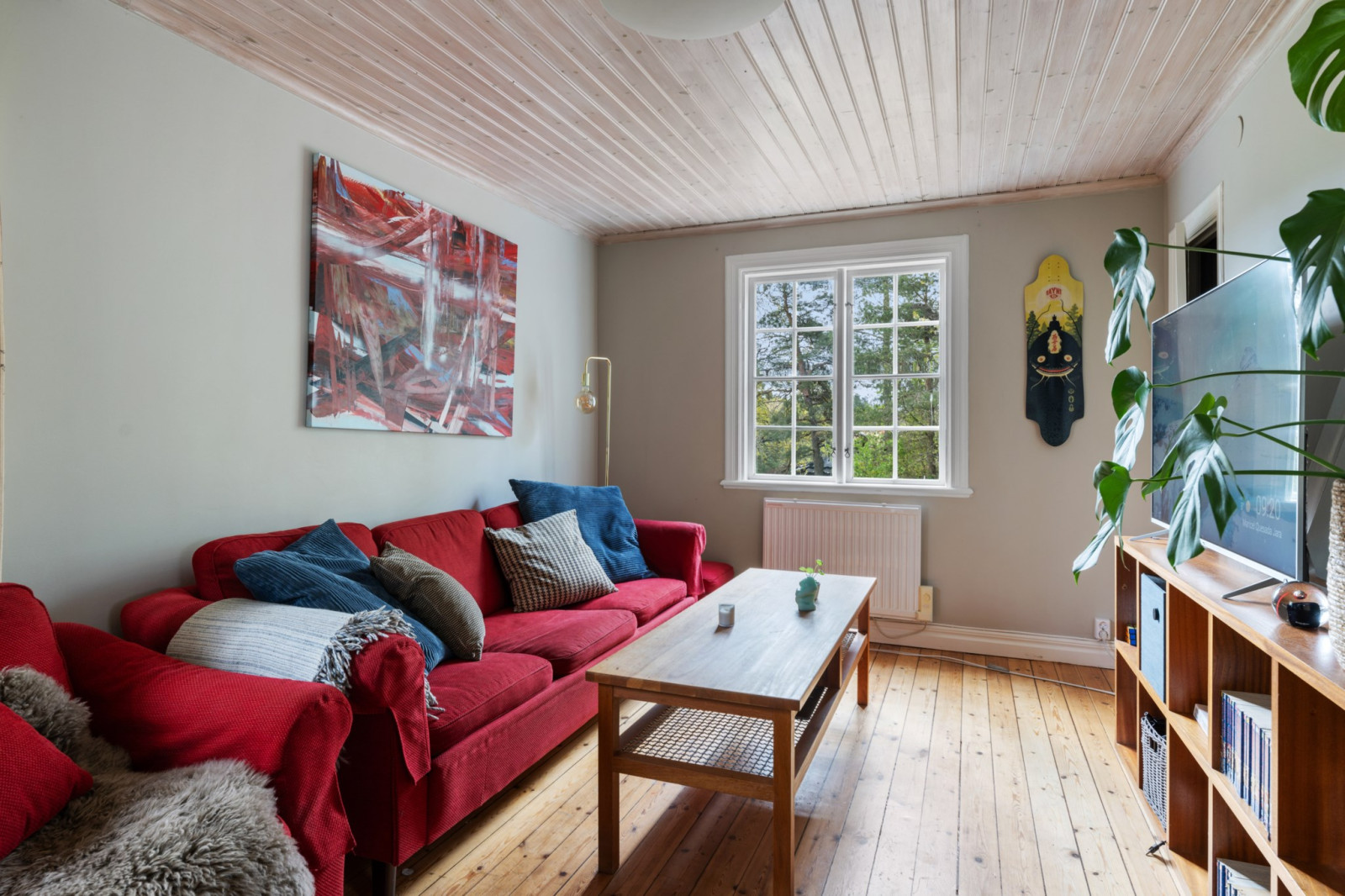 Lilla huset, vardagsrum Terrassvägen 11
