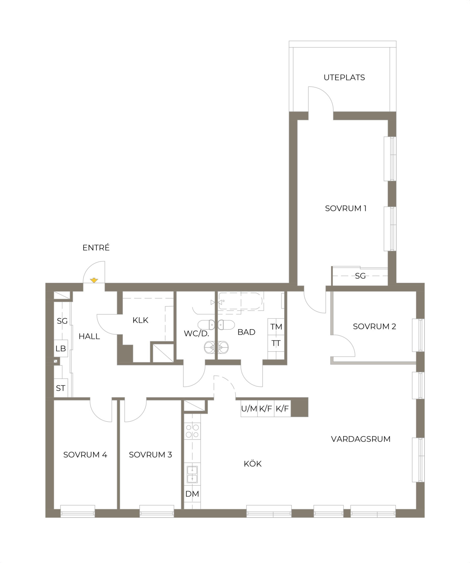 Planritning Golfbanevägen 7