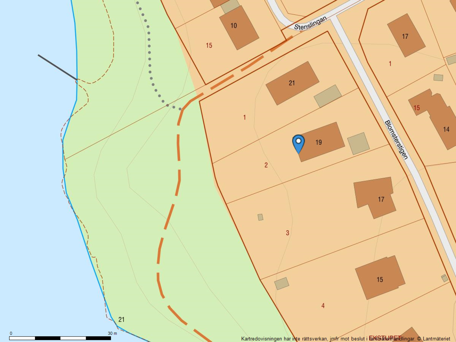 Fastighetskarta Blomsterstigen 19