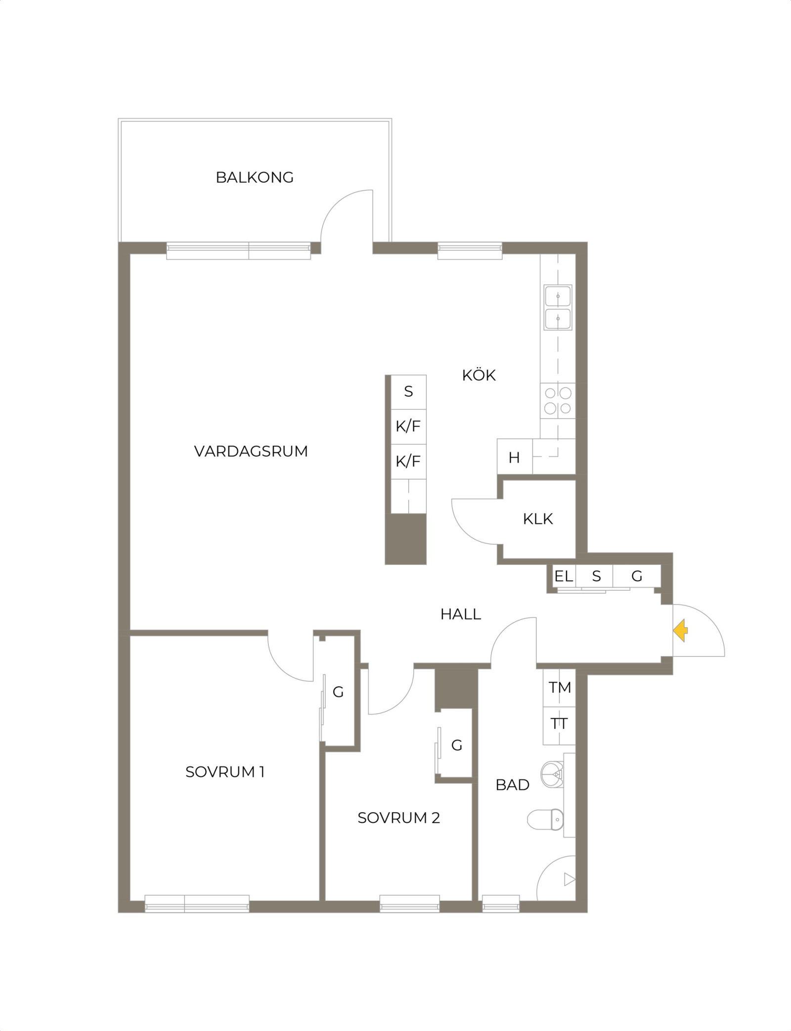 Planritning Enebytorg 7A