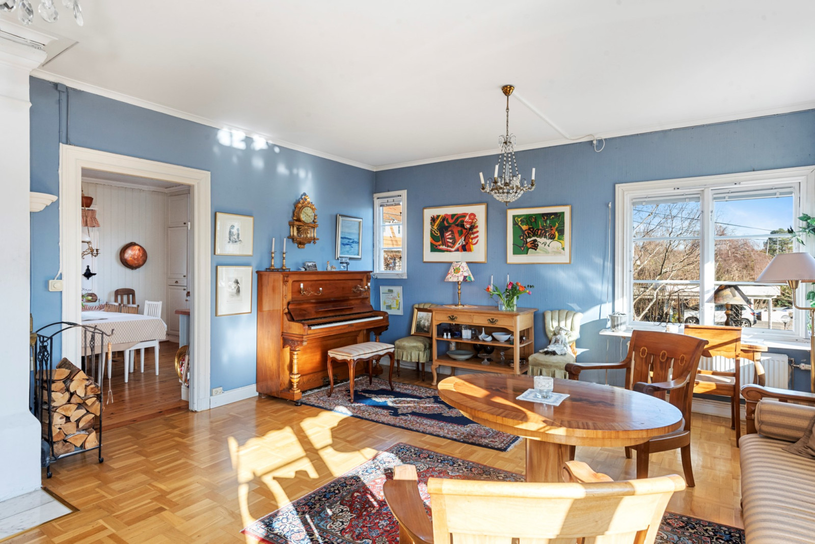 Vardagsrum med nära anslutning till köket Soltorpsvägen 12