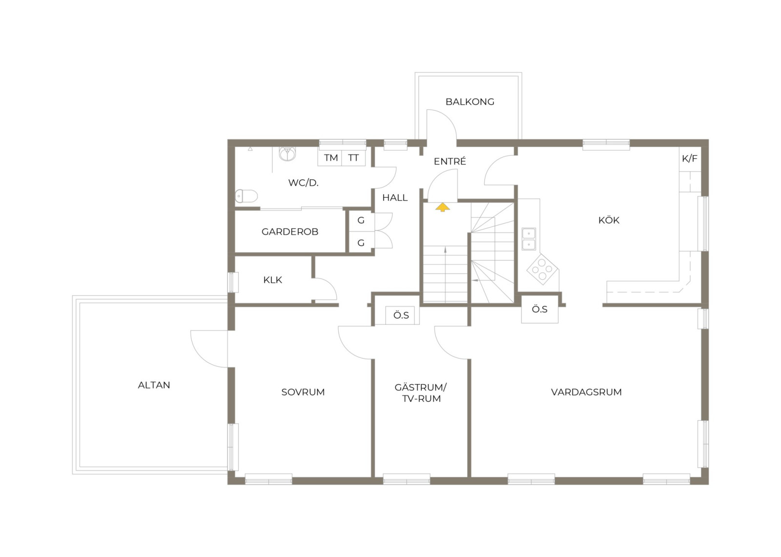 Planritning Soltorpsvägen 12