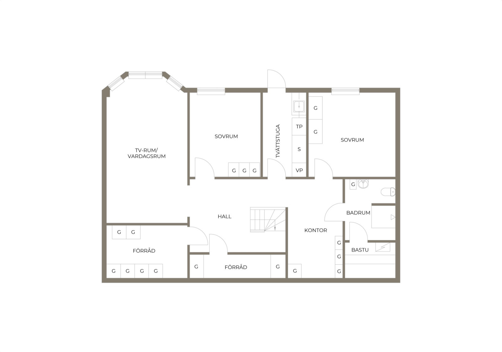 Nedre plan Sveavägen 9C