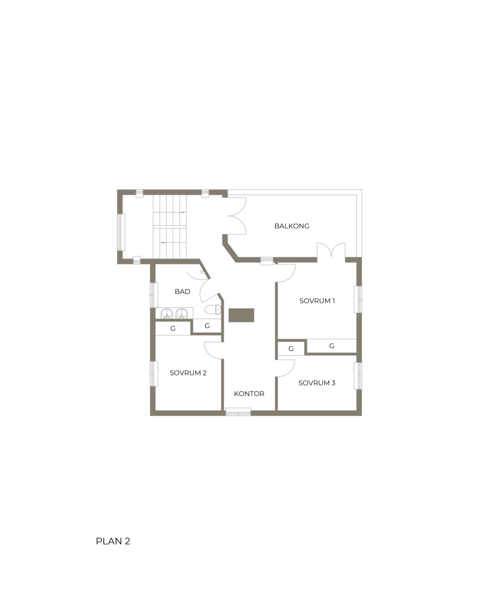 Övre plan Långängsvägen 52