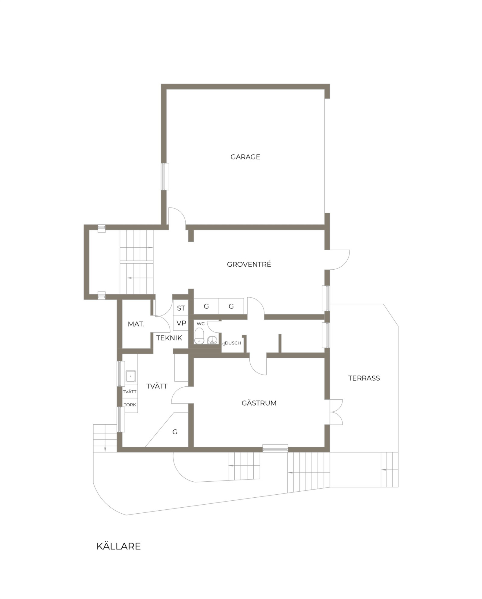 Källarplan Långängsvägen 52