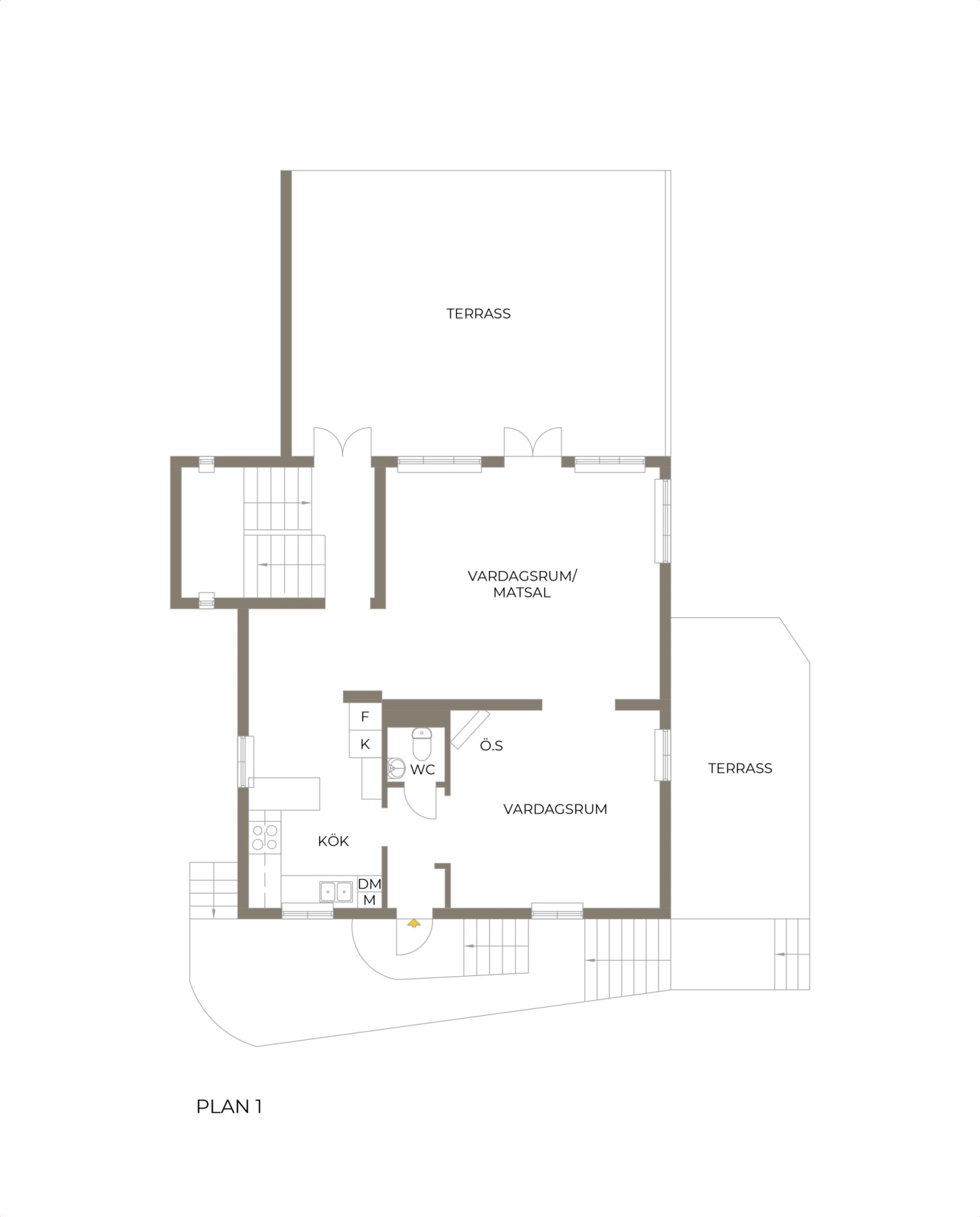 Entréplan Långängsvägen 52