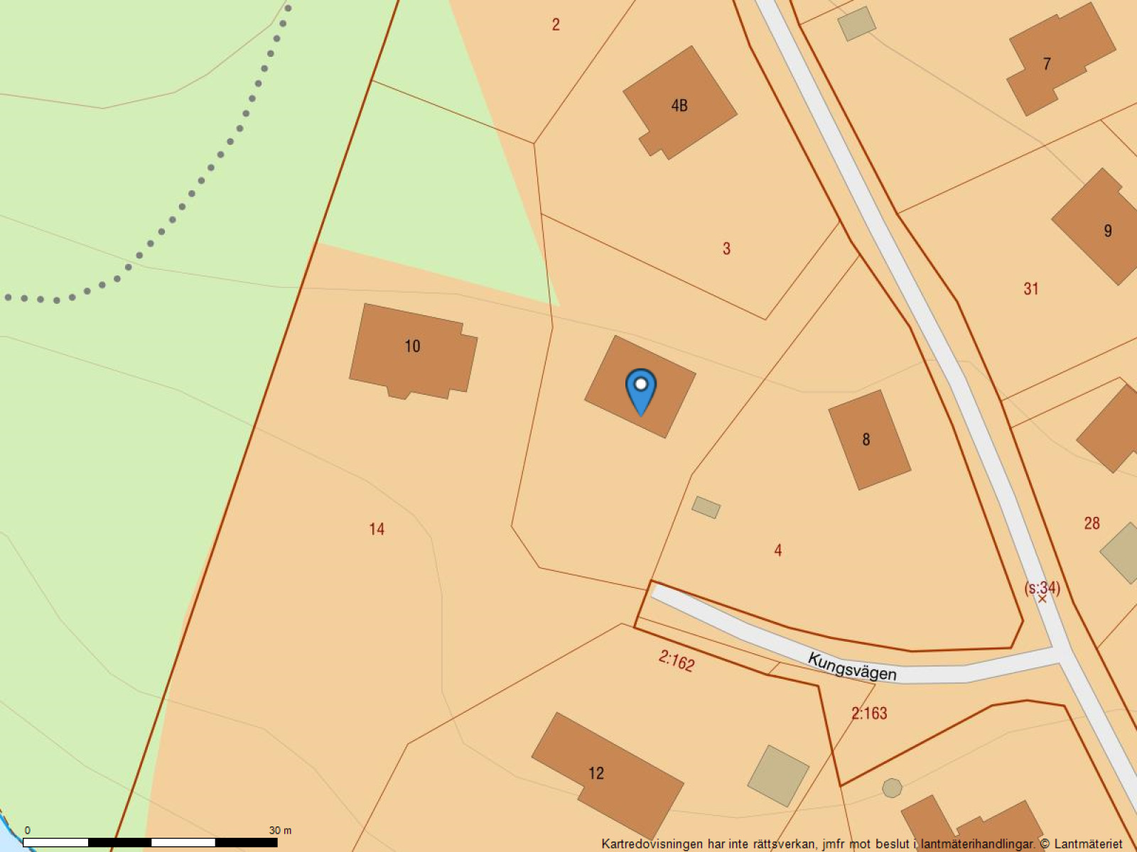 Fastighetskarta Kungsvägen 6